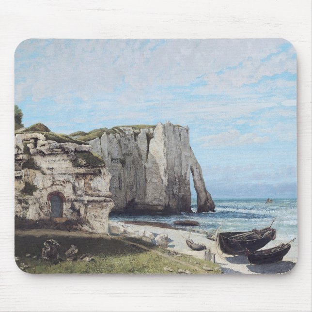 The Cliffs at Etretat after the storm, 1870 Mouse Pad (Front)