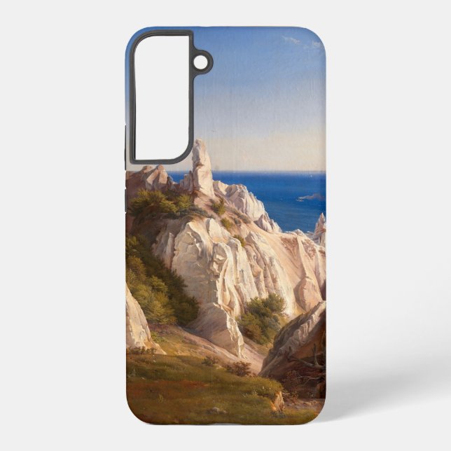The Cliffs of the Island of Mon by Louis Gurlitt Samsung Galaxy S22+ Case (Back)