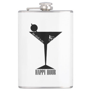 The Climb Is My Happy Hour Hip Flask