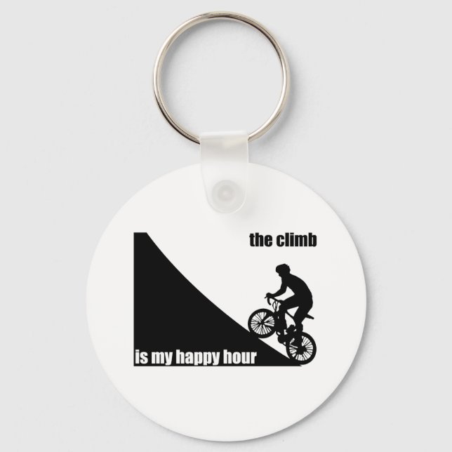 The Climb Is My Happy Hour Keychain (Front)