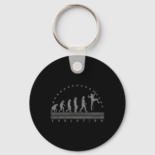 The Climbing Evolution Retro Bouldering Men Climbi Keychain