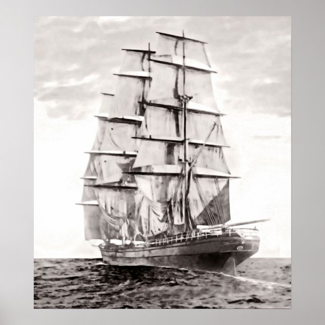 The Clipper "Cutty Sark" 1869 Poster (Front)