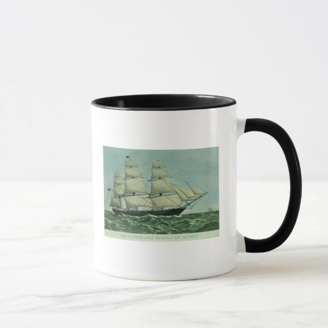The Clipper ship 'Highflyer', 1111 tons Mug (Right)