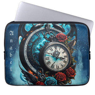 The Clock In the Mist of Infinity. Laptop Sleeve