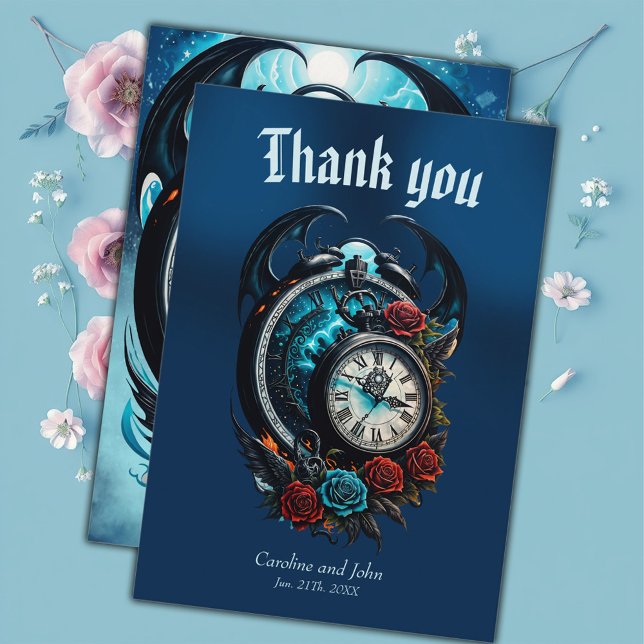 The Clock In the Mist of Infinity.  Thank You Card (Creator Uploaded)