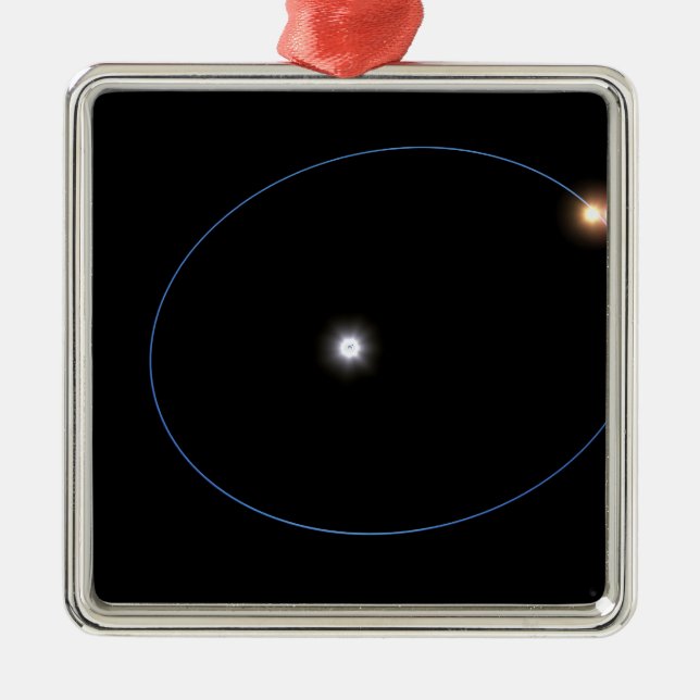 The clockwork-like orbits of a triple-star syst metal ornament (Front)