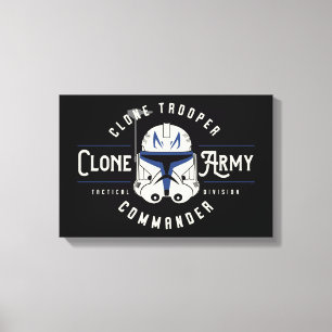 The Clone Wars   Clone Army Emblem Canvas Print