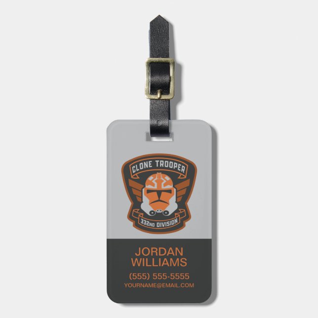 The Clone Wars | Clone Trooper Emblem Luggage Tag (Front Vertical)