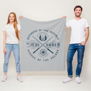 The Clone Wars   Jedi Sabres Emblem Fleece Blanket
