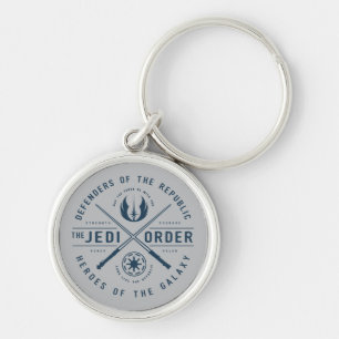 The Clone Wars   Jedi Sabres Emblem Keychain