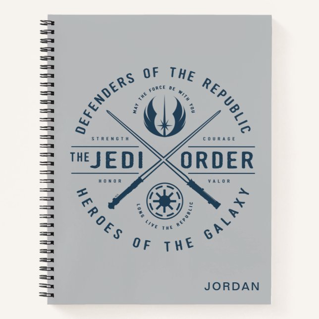 The Clone Wars | Jedi Sabres Emblem Notebook (Front)