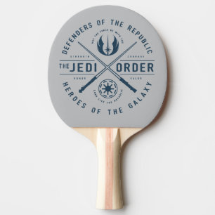 The Clone Wars Jedi Sabres Emblem Ping Pong Paddle