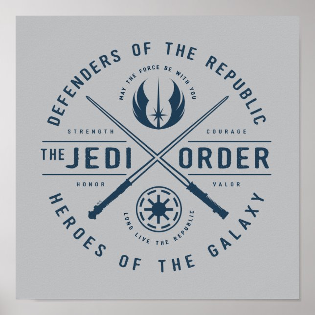 The Clone Wars | Jedi Sabres Emblem Poster (Front)