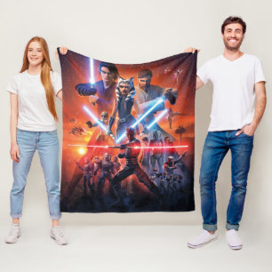 The Clone Wars Poster Art Fleece Blanket