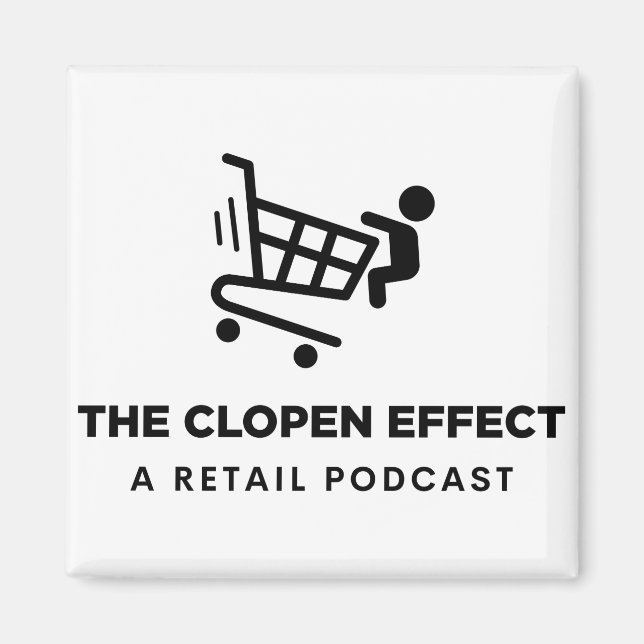 The Clopen Effect - Black Logo Magnet (Front)