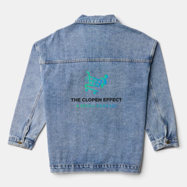 The Clopen Effect Denim Jacket (Back)