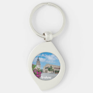 The Cloth Hall in main square in Krakow, Poland Keychain