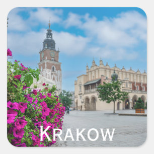 The Cloth Hall in main square in Krakow, Poland Sticker