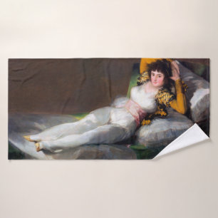 The Clothed Maja, Francisco Goya, 1798-1803 Bath Towel