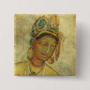 The Cloud Damsels 2 Inch Square Button