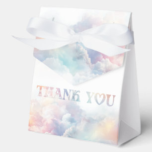 The Cloud Nine Rainbow  fluffy cloud Baby Shower  Favor Box
