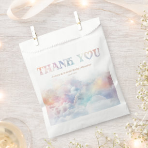 The Cloud Nine Rainbow  fluffy cloud Baby Shower  Favour Bag