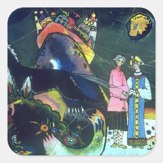 The Cloud of Gold, 1918 Square Sticker (Front)