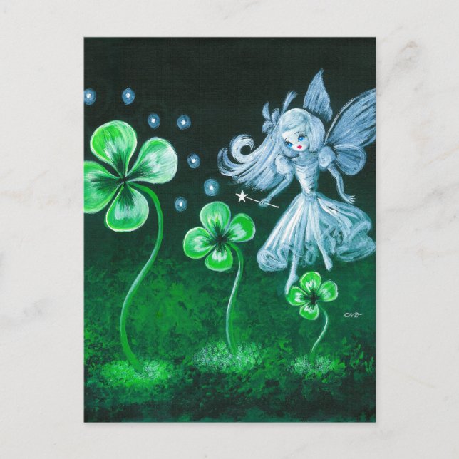The Clover Faerie Of April Postcard (Front)