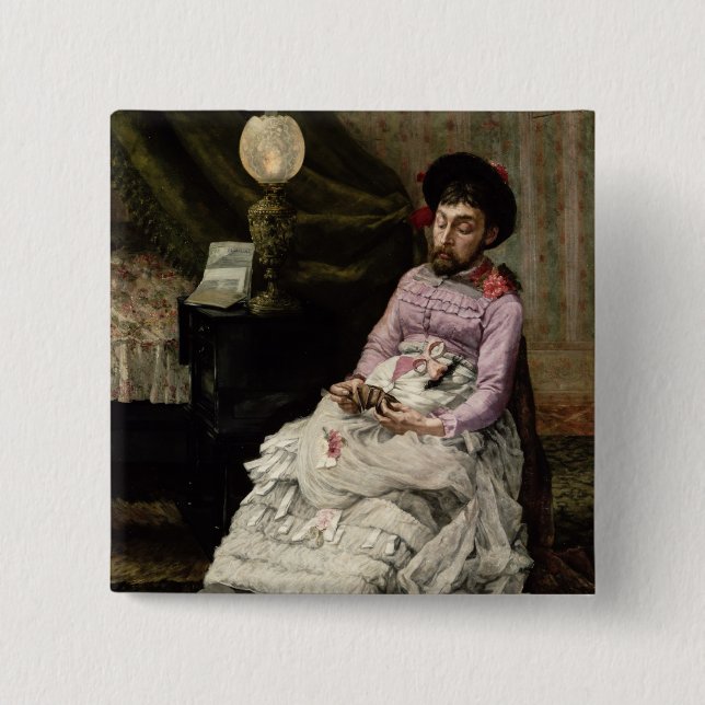 The Clown 2 Inch Square Button (Front)