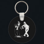 The Clown And Ghost Dancing  Keychain<br><div class="desc">The Clown And Ghost Dancing</div>