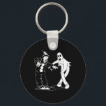 The Clown And Ghost Dancing  Keychain<br><div class="desc">The Clown And Ghost Dancing</div>