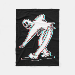 The Clown Ghost Glitch Dancing Fleece Blanket