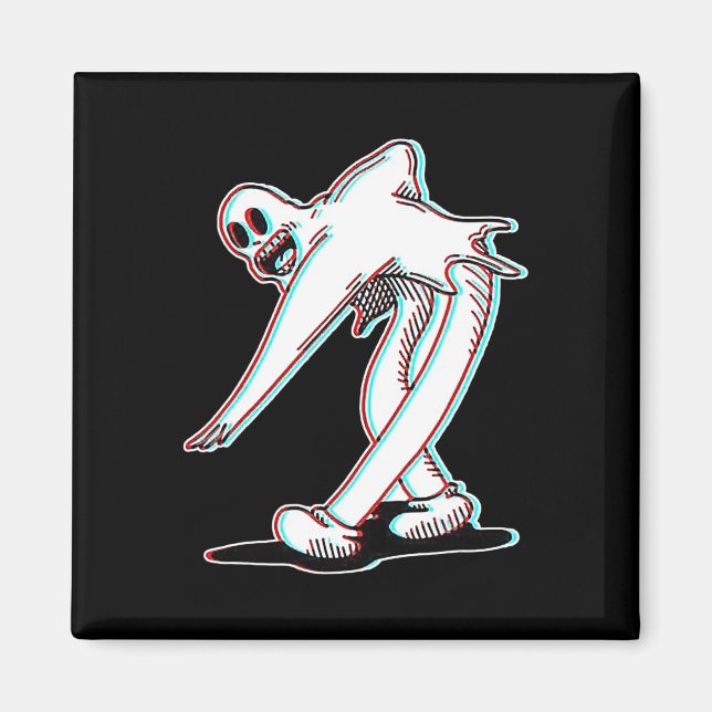 The Clown Ghost Glitch Dancing  Magnet (Front)