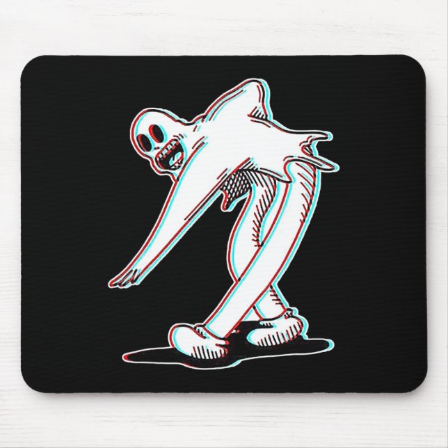 The Clown Ghost Glitch Dancing  Mouse Pad (Front)