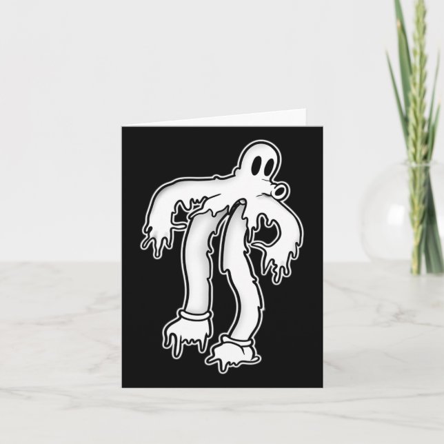 The Clown Ghost Gothic Melting  Card (Front)