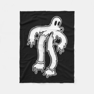 The Clown Ghost Gothic Melting Fleece Blanket