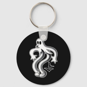 The Clown Ghost Spooky Bats Keychain