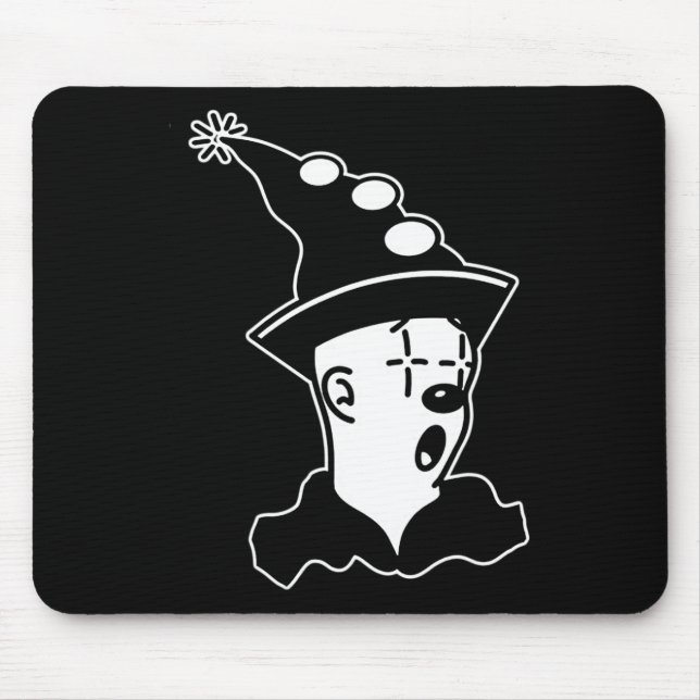 The Clown Ghost Surprised  Mouse Pad (Front)