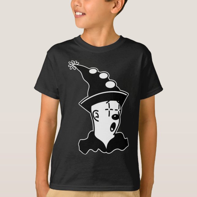 The Clown Ghost Surprised  T-Shirt (Front)