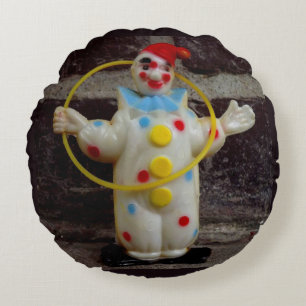The Clown Round Pillow