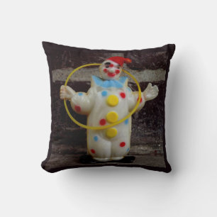 The Clown Throw Pillow