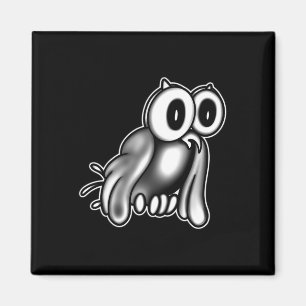 The Clown X Owl Ghost X Vintage Cartoon  Magnet