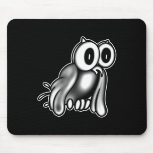 The Clown X Owl Ghost X Vintage Cartoon  Mouse Pad