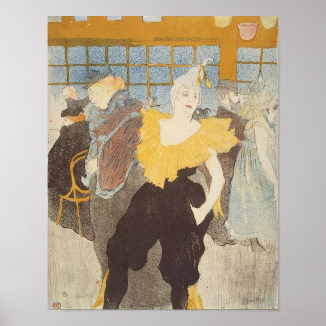 The Clownesse in the Rouge, 1897 Poster (Front)