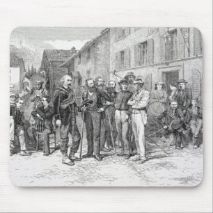 The Club Room of Zermatt in 1864, from 'The Ascent Mouse Pad