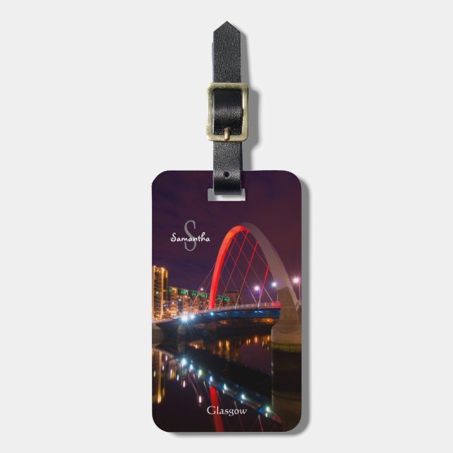 The Clyde Arc, Glasgow, Scotland Luggage tag (Front Vertical)