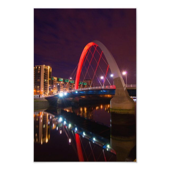 The Clyde Arc, Glasgow, Scotland Photo print (Front)