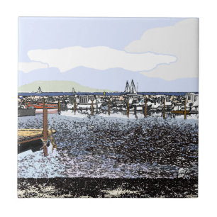 The Coast, Marseillan South of France Tile