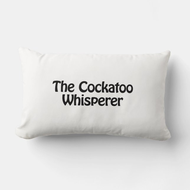 the cockatoo whisperer lumbar pillow (Front)