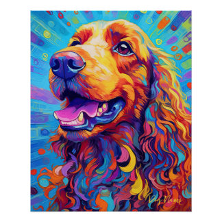 The Cocker Spaniel Dog 001 - Zetton Ziana Poster